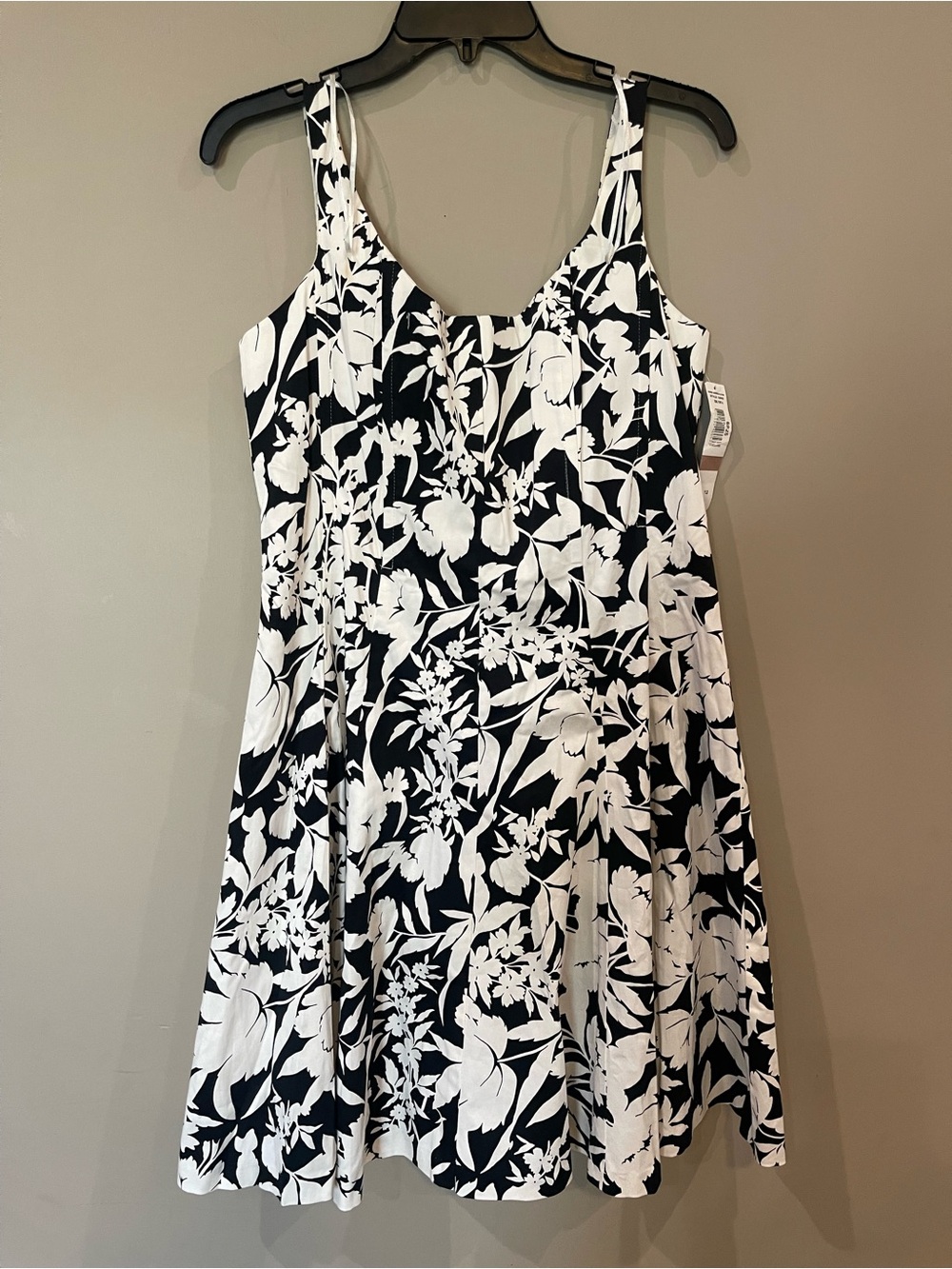 R&M Richards Black and White Floral Girls' Sundress